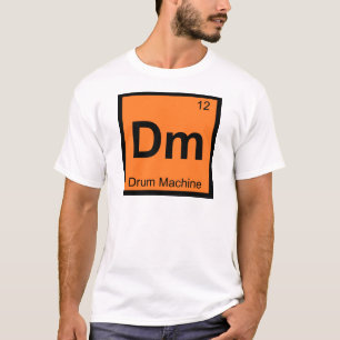 T-shirt Dm - Symbole de table périodique de la chimie de l