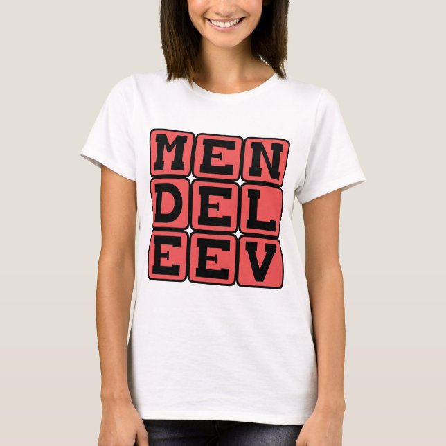 T-shirt Dmitri Mendeleev, chimiste russe (Devant)