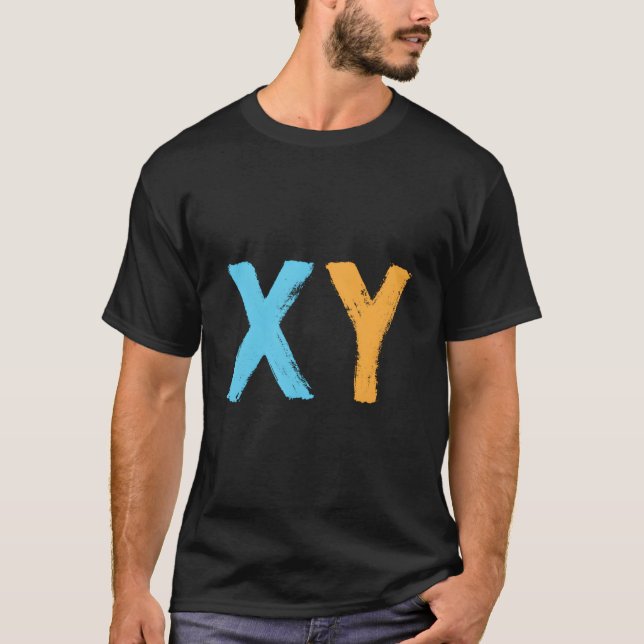 T-shirt Dna Molecule Xy Homme Chromosome Biotechnologie (Devant)