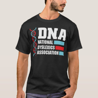 T-shirt DNA National Dysleics Association biology 70s girl