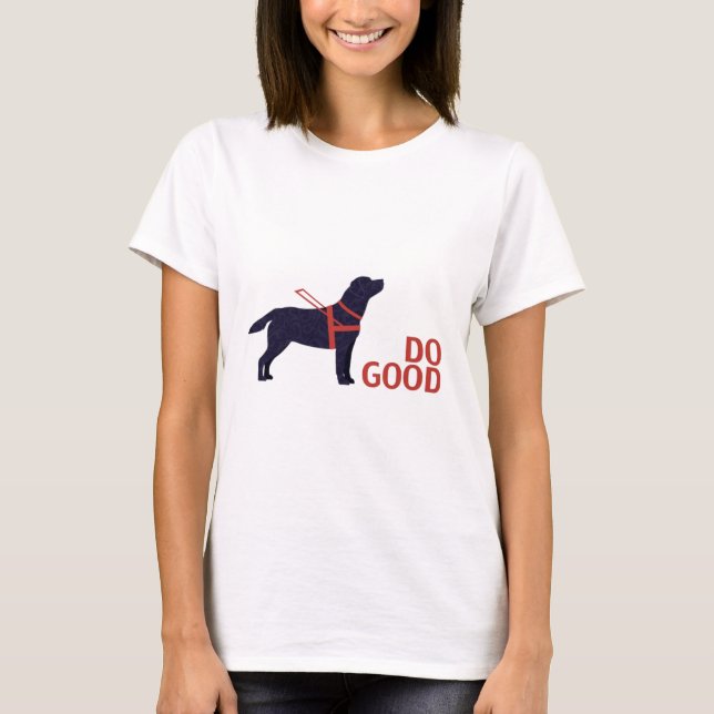 T-shirt Do Good - Service Chig - Black Lab (Devant)
