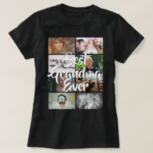 T-shirt DO-IT-YOURSELF 8 photo collage meilleure grand-mè