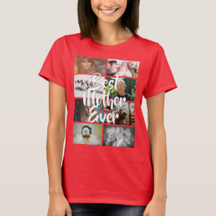 T-shirt DO-IT-YOURSELF 8 photo collage meilleure mère jam