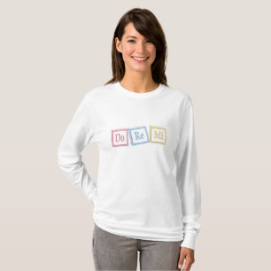 T-shirt "Do Re Mi" Solfeggio Baby Blocks Musique Éducation