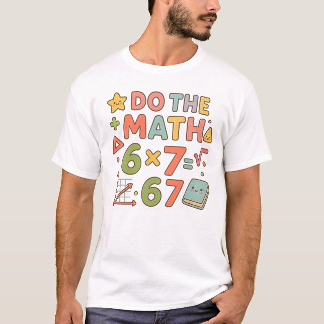 T-shirt Do The Math – Trendy Kawaii Classroom Design (Devant)