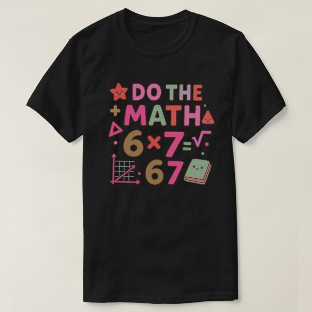 T-shirt Do The Math – Trendy Kawaii Classroom Design (Design devant)