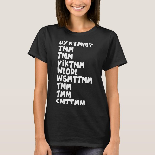 T-shirt Do You Know The Muffin Man Dyktmm Nostalgia Funny  (Devant)