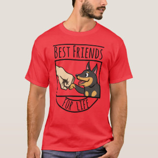 T-shirt Doberman Best Friends For Life vintage