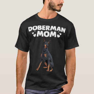 T-shirt Doberman Doberman Ambiance Pour Femmes Mère Filles