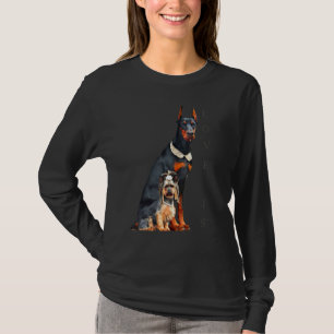 T-shirt Doberman Doberman Pinscher Chien Maman Papa Aime A