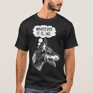 T-shirt Doberman Dog Doberman Drôle Amusant Ignorer l'Humo