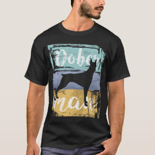 T-shirt Doberman Gift - Chien Doberman Vintage rétro
