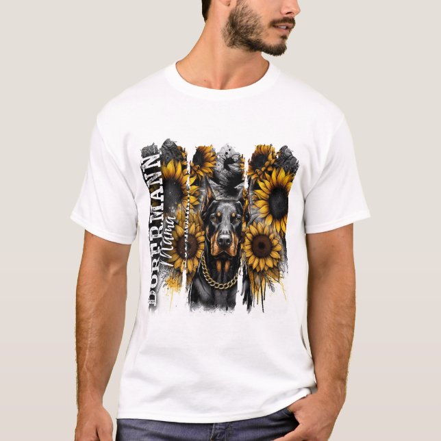 T-shirt Doberman Mama (Devant)