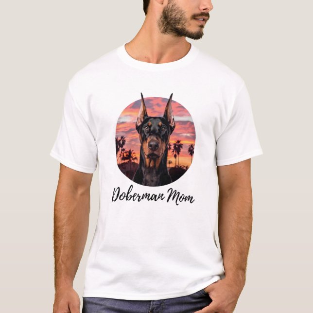 T-shirt Doberman Maman (Devant)