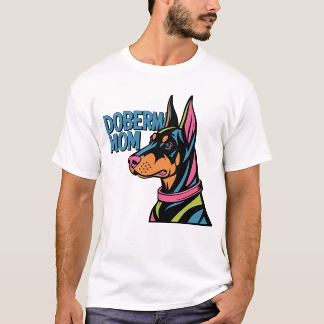 T-shirt Doberman Maman (Devant)