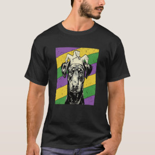 T-shirt Doberman Pinscher Bouffon Mardi Gras Chien Maman o