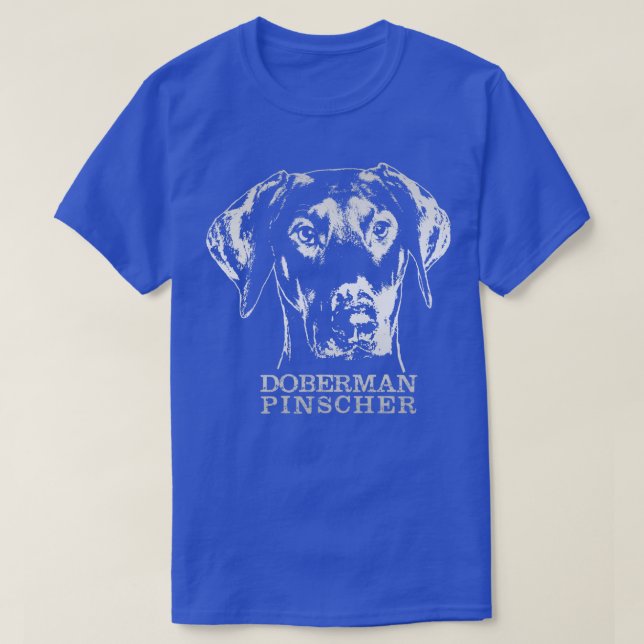 T-shirt Doberman Pinscher Dobermann (8) (Design devant)