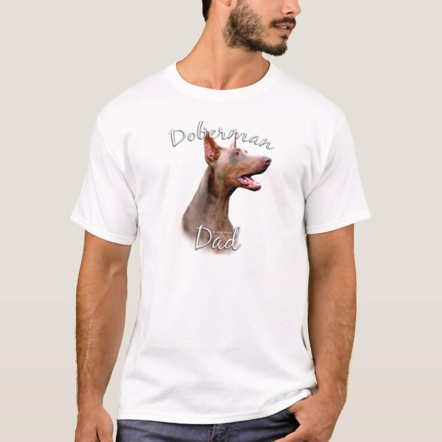 T-shirt Doberman Pinscher (Isabella) Papa 2 (Devant)