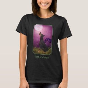 T-shirt Doberman Pinscher Orchidées Fantastiques Art de Ch