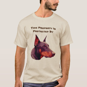 T-shirt Doberman Pinscher Protégé Par Funny