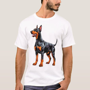 T-shirt Doberman Pinscher vibrant
