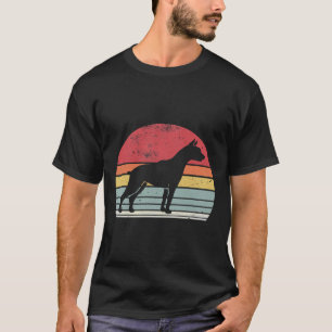 T-shirt Doberman Retro Vintage 60s les années 70 Sunset Pi