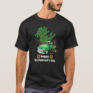 T-shirt Doberman Saint-Patrick Truck Shamrock Patte Chien