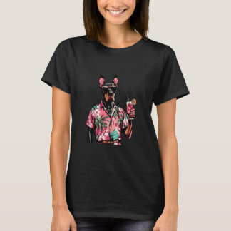 T-shirt Dobermann Cool Chien Vacances d'Été