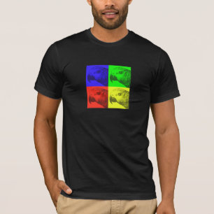 T-shirt d'obscurité d'art de bruit de gris