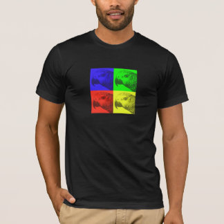 T-shirt d'obscurité d'art de bruit de gris