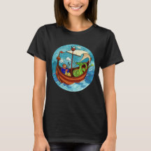 T-shirt d'obscurité de bande de bateau de la