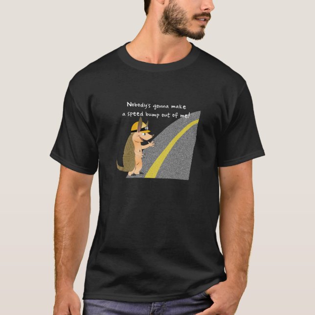 T-shirt d'obscurité de bosse de vitesse du Texas (Devant)