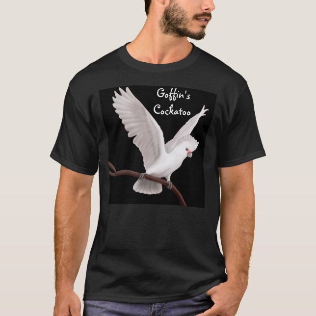 T-shirt d'obscurité de cacatoès de Goffins (Devant)