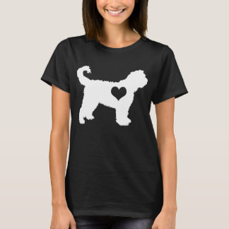 T-shirt d'obscurité de coeur de Barbet