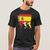 T-shirt d'obscurité de l'Espagne du football