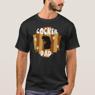 T-shirt d'obscurité de papa de cocker