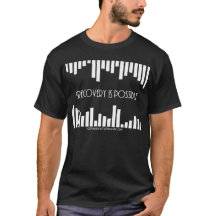 T-shirt d'obscurité de rayures