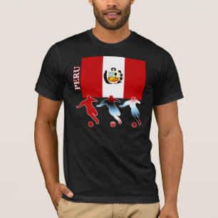 T-shirt d'obscurité du Pérou du football