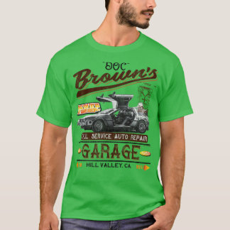 T-shirt Doc Browns Auto Repair Shop Worn Lts