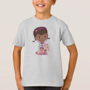 T-shirt Doc McStuffins Holding Lambie