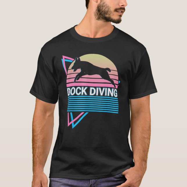 T-shirt Dock Diving Dog Sports (Devant)