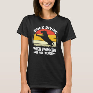 T-shirt Dock Plongée Chien Plongée Jumping Trainer amoureu