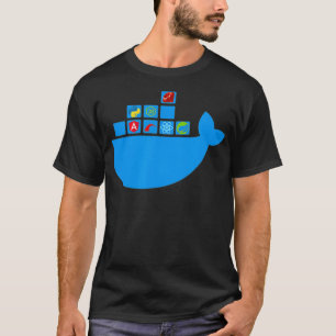 T-shirt Docker React Node Js Ruby Rail Python Hackathon Te