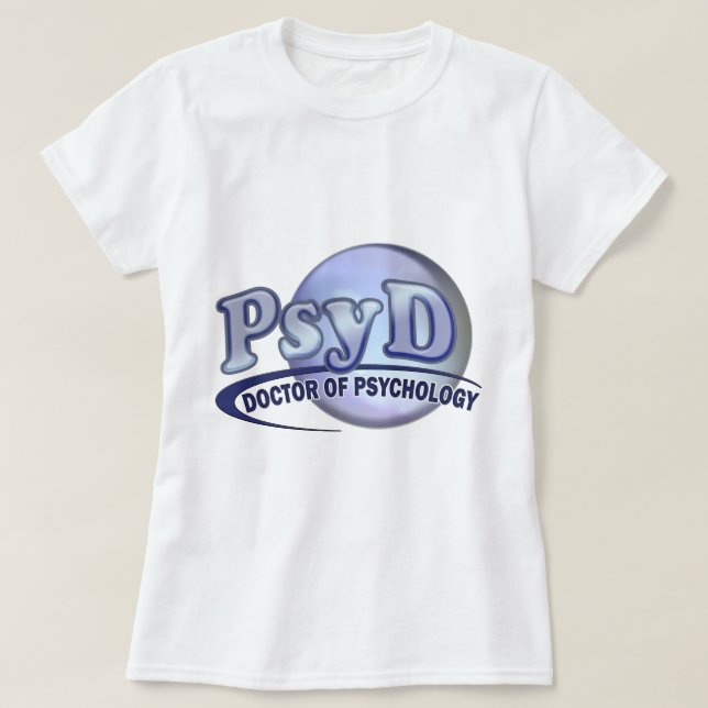 T-shirt Docteur de PsyD de LOGO de psychologie (Design devant)