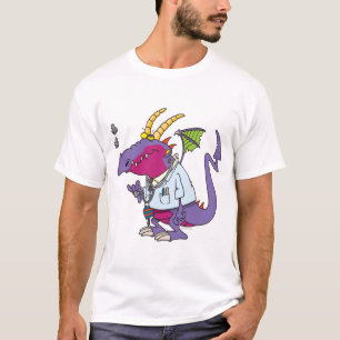 T-shirt docteur dragon drôle personnage de dessin animé