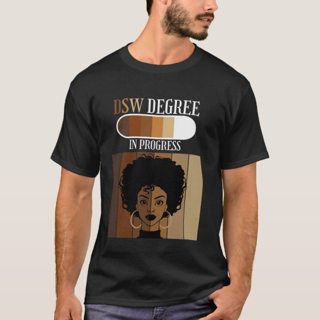 T-shirt Docteur en travail social DSW Diplôme en cours Noi (Devant)