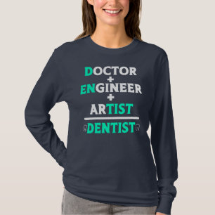 T-shirt Docteur ingénieur Artiste Dentiste Dental Hygiénis