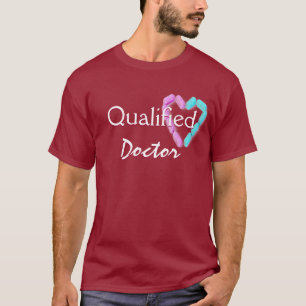 T-shirt Docteur Qualifié À Maroon