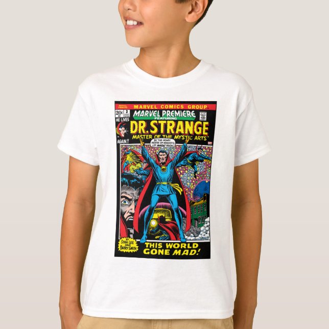 T-shirt Docteur Strange : Pendant Que Le Monde Tourne Mad (Devant)