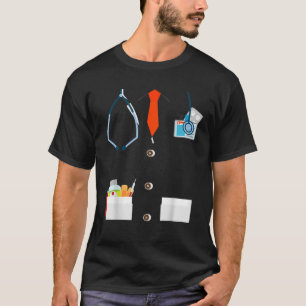 T-shirt Docteur White Lab Coat Drôle Halloween Costume pou